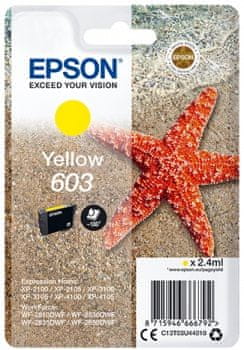 Levně Epson 603, žlutá (C13T03U44010)