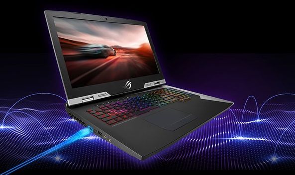Herní notebook Asus ROG Strix 17,3 palce 144 Hz vysoká obnovovací frekvence plynulý obraz reálné podání barev 100% sRGB, IPS-level Full HD displej, NVIDIA G-Sync
