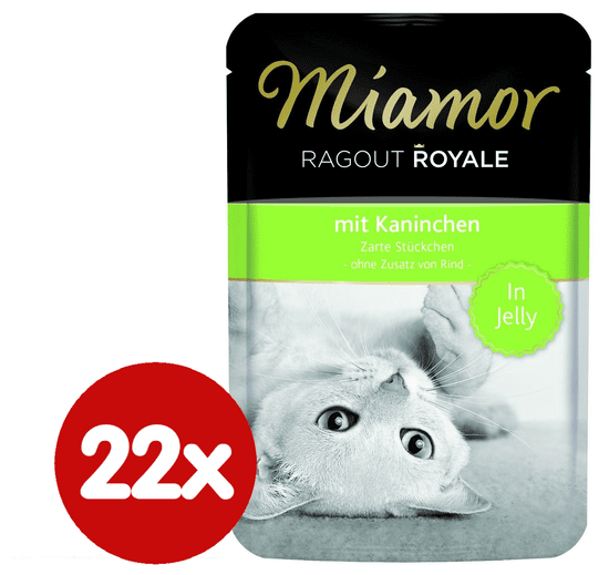 Finnern Kapsička Miamor Ragout Royale králík v želé 22 x 100g