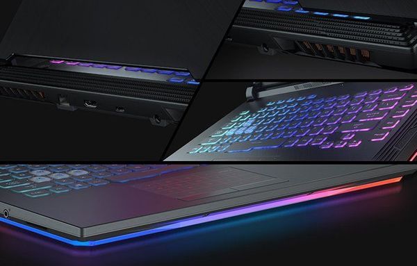 Herný notebook Asus ROG Strix 15,6 palcov farebne podsvietená klávesnica anti-ghosting RGB