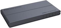 PremiumCord HDMI 2.0 splitter 1-4 porty, 4K × 2K/60Hz, FULL HD, 3D, HDR (KHSPLIT4H)