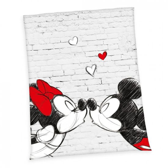 Herding Deka mikroplyš Mickey a Minnie Polyester 150x200 cm