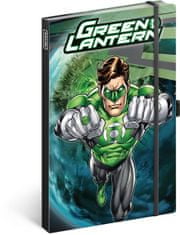 Grooters Notes Green Lantern linkovaný, 13 × 21 cm