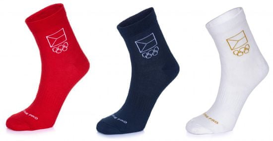 ALPINE PRO trojité balení unisex ponožek Natsuko