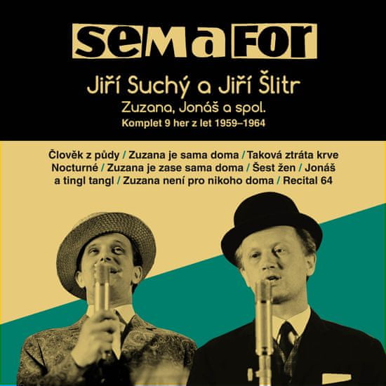 Semafor, Suchý Jiří, Šlitr Jiř: Komplet 9 her z let 1959-1964 (15x CD)