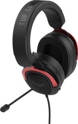 Herní sluchátka Asus TUF Gaming H3 certifikace mikrofon citlivý nastavitelný jednosměrný