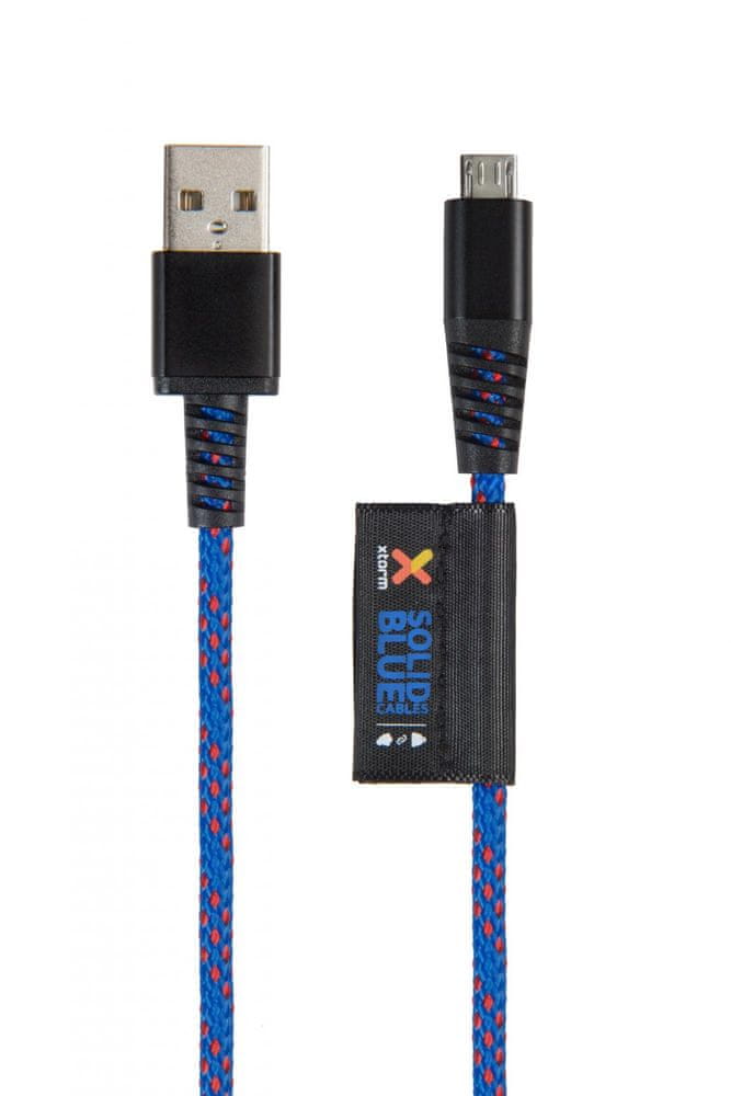 Xtorm Solid Lifetime Warrenty Blue Micro USB kabel 1m (CS010)