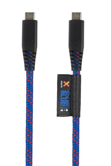 Xtorm Solid Lifetime Warrenty USB-C - USB-C kabel s power delivery 1m, modrý (CS031)