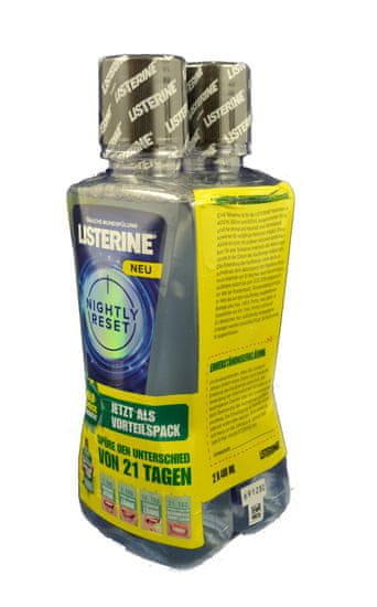 Listerine Nightly Reset, ústní voda, 2 × 400 ml