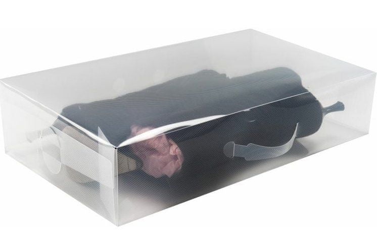 Levně Compactor Transparentní úložný box na vysoké boty "kozačky" - 30 x 52 x 11 cm