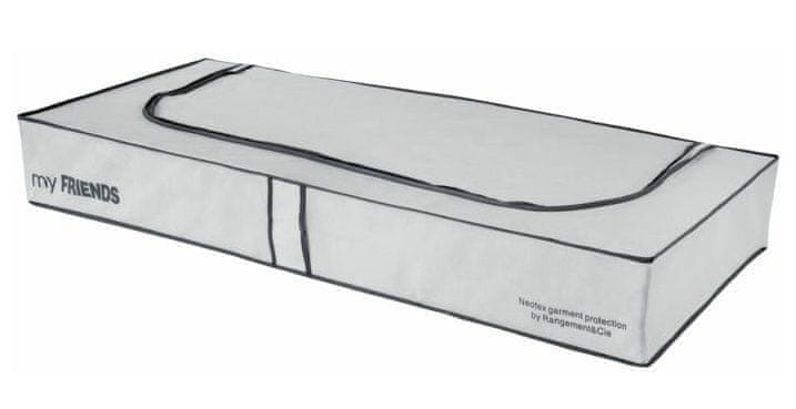 Levně Compactor My Friends nízký textilní úložný box 108 x 45 x15 cm, šedo-bílý