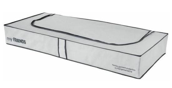 Compactor My Friends nízký textilní úložný box 108 x 45 x15 cm, šedo-bílý