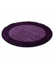 Ayyildiz Kusový koberec Life Shaggy 1503 lila kruh 120x120 (průměr) kruh