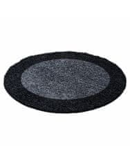 Ayyildiz Kusový koberec Life Shaggy 1503 anthracit kruh 120x120 (průměr) kruh