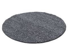 Ayyildiz Kusový koberec Dream Shaggy 4000 Grey kruh 120x120 (průměr) kruh