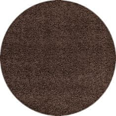 Ayyildiz Kusový koberec Dream Shaggy 4000 Brown kruh 120x120 (průměr) kruh