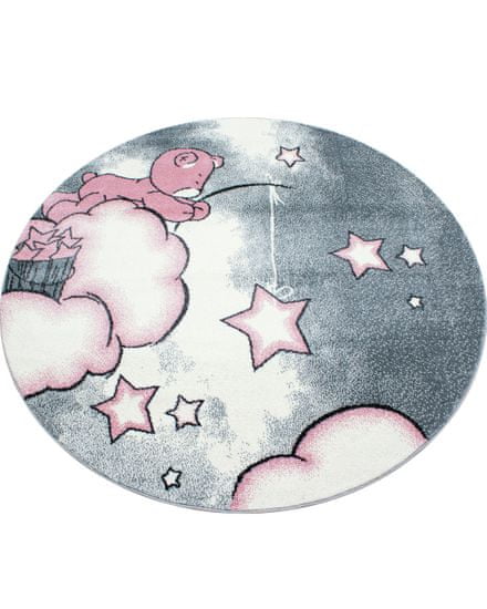 Ayyildiz Dětský kusový koberec Kids 580 pink kruh