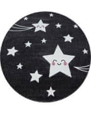 Ayyildiz Dětský kusový koberec Kids 610 grey kruh 120x120 (průměr) kruh