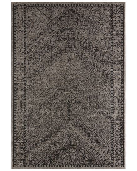 NORTHRUGS Kusový koberec Jaffa 104052 Taupe/Brown//Black