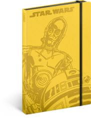 Grooters Blok Star Wars – Droids, linkovaný, 13 x 21 cm