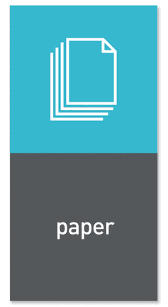 Simplehuman Magnetický štítek na odpadkový koš - papír „paper“