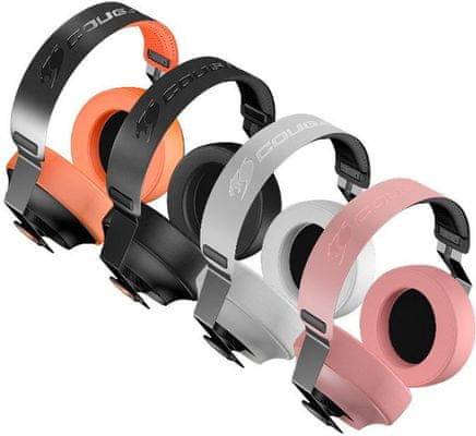 Herní kabelová sluchátka Cougar Phontum Essential pěnové měkké náušníky ovládání hlasitosti flexibilní mikrofon s tlumením okolního hluku měniče 40 mm