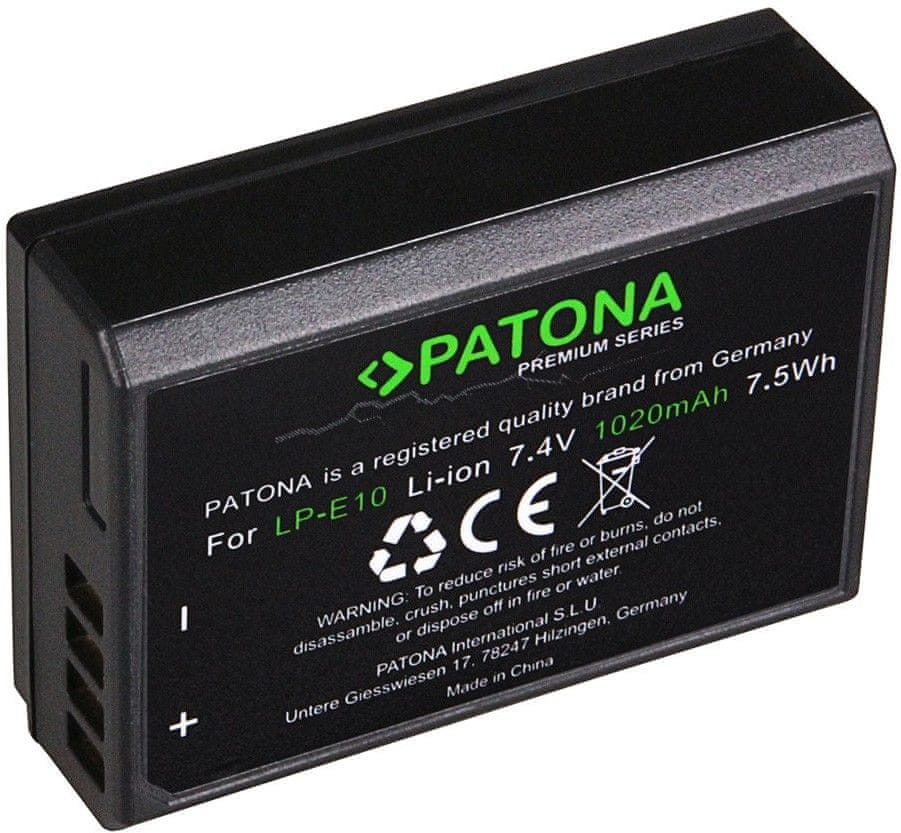 PATONA Baterie pro foto Canon LP-E10 1020mAh Li-Ion Premium (PT1213)