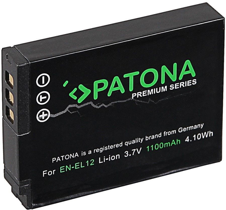 PATONA Baterie pro foto Nikon EN-EL12 1100mAh Li-Ion Premium (PT1168)