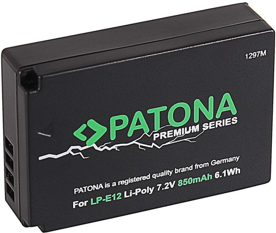 Levně PATONA Baterie pro foto Canon LP-E12 850mAh Li-Ion Premium (PT1297)