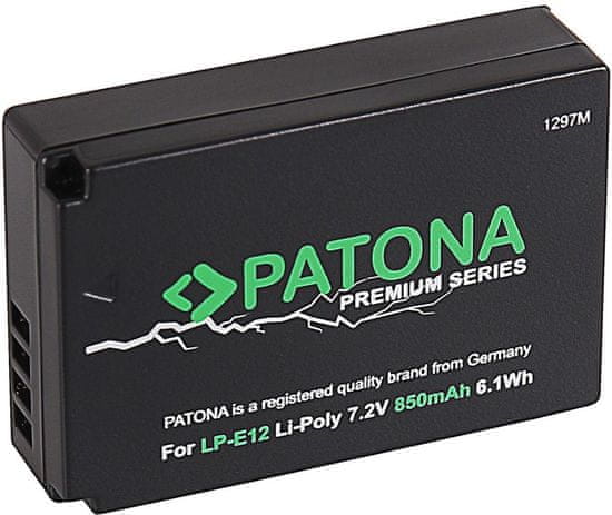 PATONA Baterie pro foto Canon LP-E12 850mAh Li-Ion Premium (PT1297)