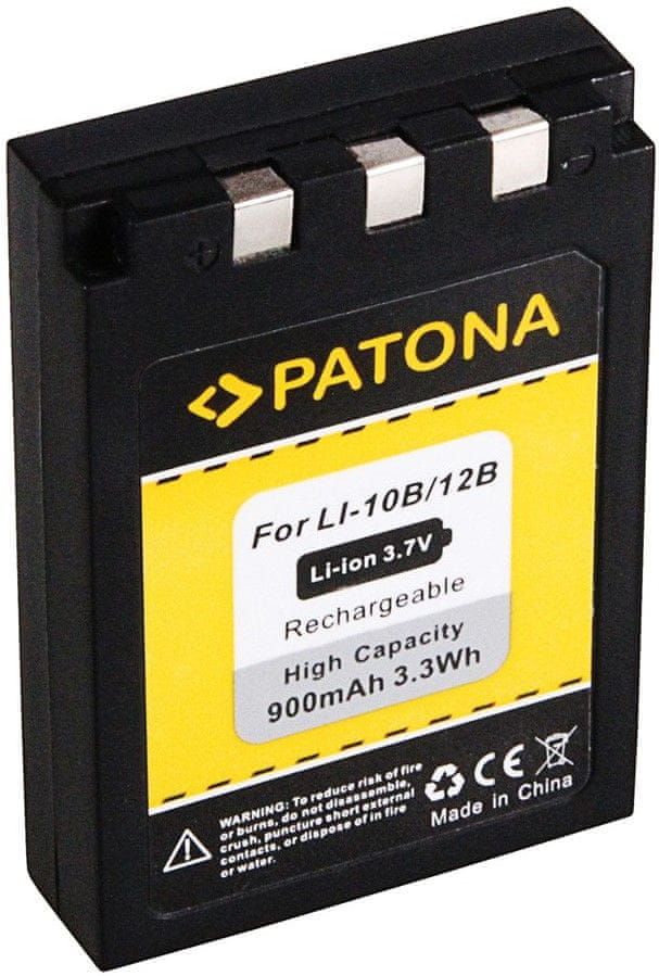 PATONA Baterie pro foto Olympus Li-12B / Li-10B 900mAh (PORB4056)