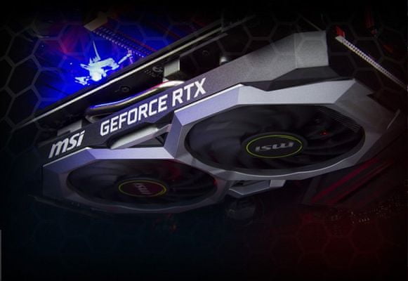 Herný počítač HAL3000 MEGA Gamer Elite MČR SE dedikovaná grafika GeForce RTX 2070 Super Ray-tracing vylepšený kodek NVENC profesionálne GDDR6 streamovanie