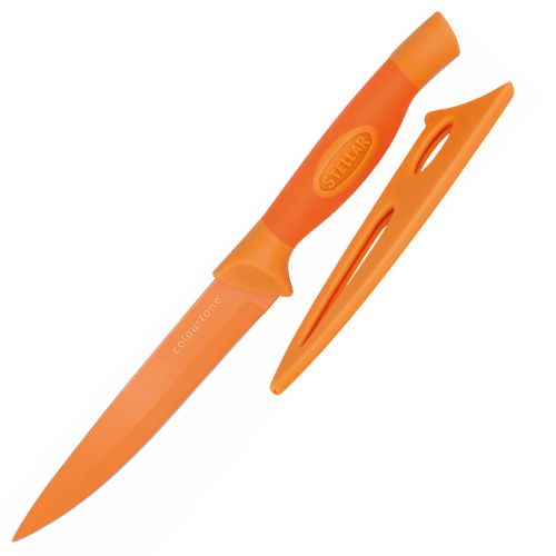 Stellar Univerzální nůž , Colourtone, čepel nerezová, 12 cm, oranžový
