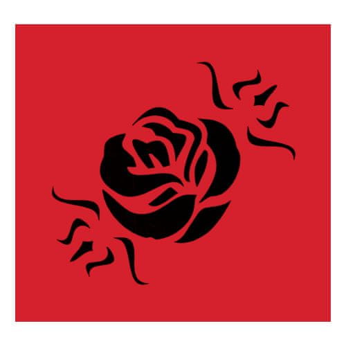 Eulenspiegel Samolepicí šablona , Samolepící šablony - Květ růže
