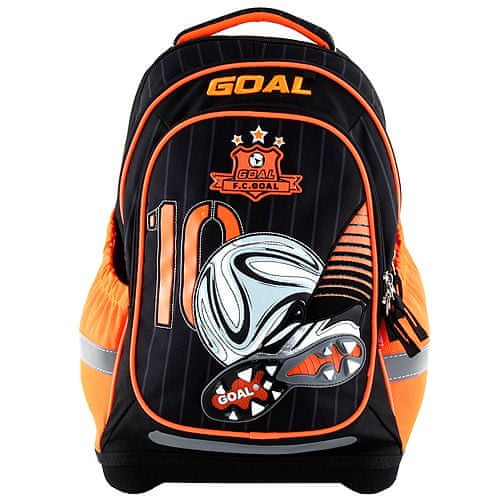 Goal Školní batoh Target, 3D , barva černo-oranžová