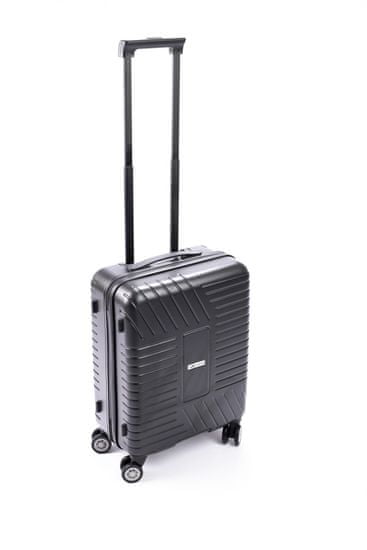 Leonardo kabinový cestovní kufr 38x21x55 cm černý