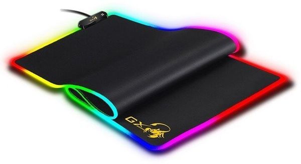 Podložka pod myš i klávesnici Genius GX Gaming GX-Pad 800S RGB látková odolná protiskluzová spodní strana podsvícená