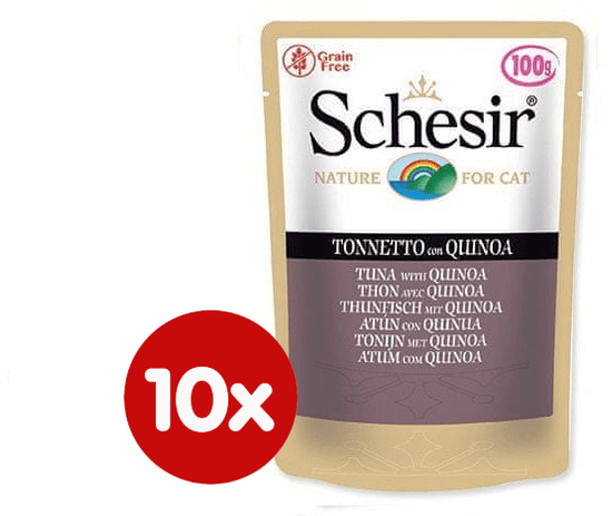 Schesir Kapsička Cat tuňák + quinoa 10 x 100g