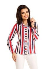 Awama Dámská košile A 170 Lila Stripes - Awama vícebarevná M