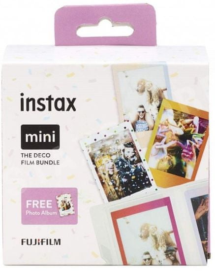 FujiFilm Instax Mini Deco Film Bundle (3 x 10 ks fotek + fotoalbum)