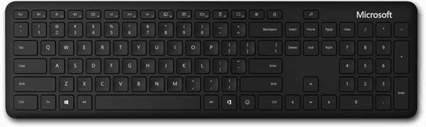 Klávesnice Microsoft Bluetooth Keyboard (QSZ-00014), bezdrátová s bluetooth, domácí použití, práce, membránové klávesy, rozložení US