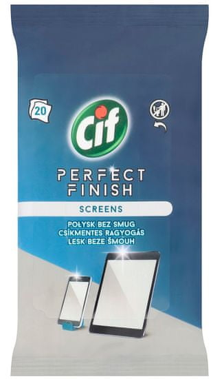 Cif Perfect finish displeje & obrazovky hygienické čisticí ubrousky 20 ks