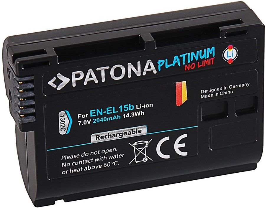 PATONA Baterie pro foto Nikon EN-EL15B 2040mAh Li-Ion Platinum (PT1302)