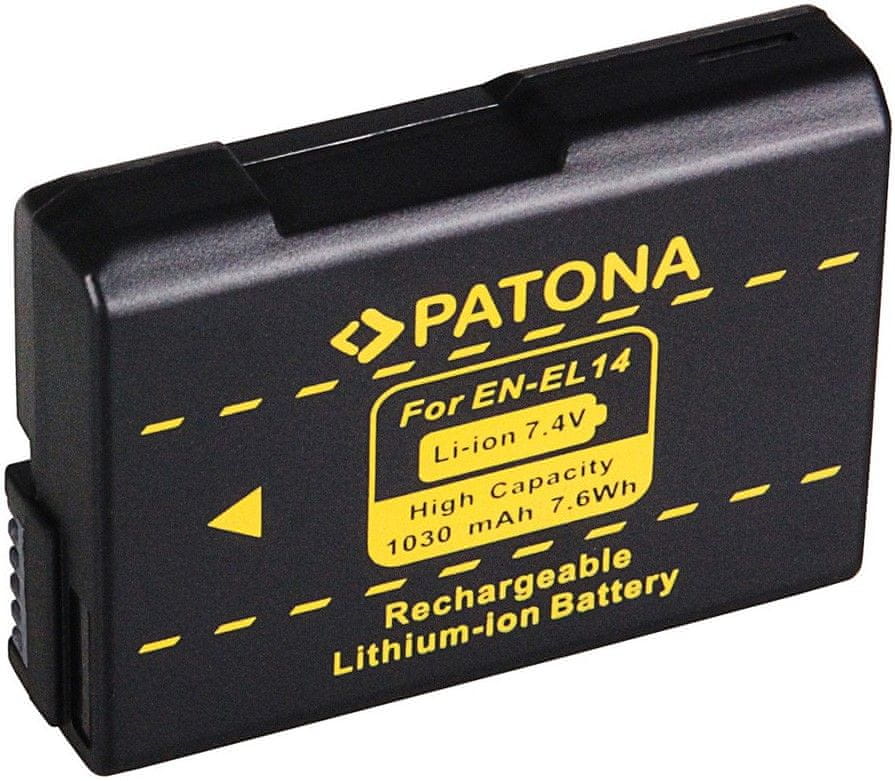 PATONA Baterie pro foto Nikon EN-EL14 1030mAh nový model (PT1134)