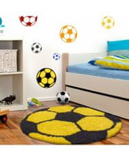 Ayyildiz Dětský kusový koberec Fun 6001 yellow 100x100 (průměr) kruh