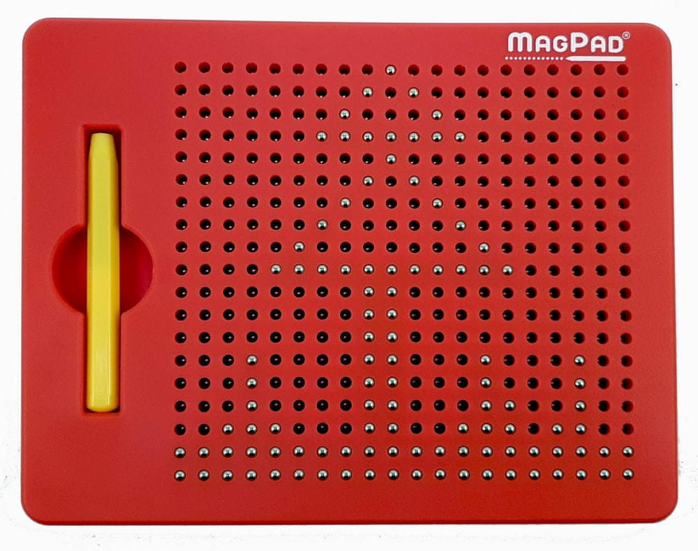 MagPad Magnetická kreslící tabulka 380 kuliček červená