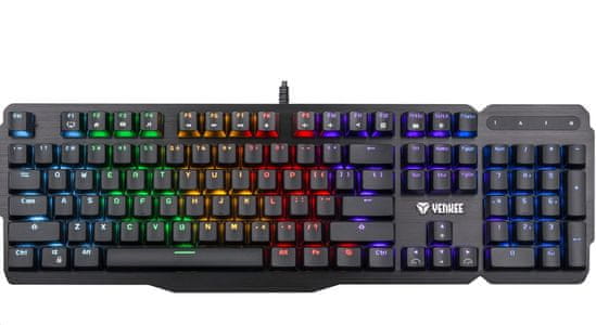 Yenkee YKB 3500 Katana, CZ YKB 3500 mechanická herní klávesnice RGB podsvícená drátová usb