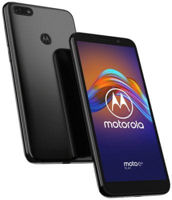 Motorola E6 Play, kompaktní, levný telefon, dostupný telefon, čtečka otisků prstů, Android 9.0