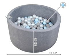 iMex Toys 2839 Suchý bazén s míčky šedý