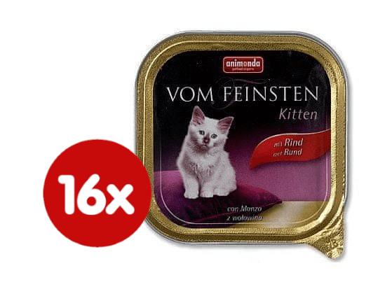 Animonda Vom Feinsten cat junior hovězí 16 x 100g
